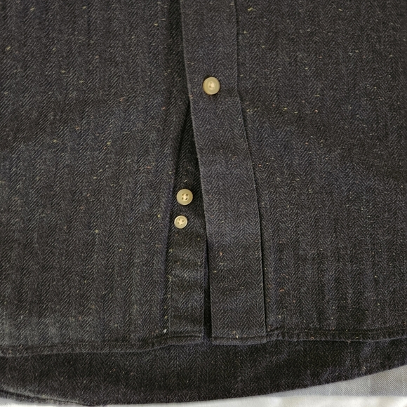 GEOFFREY BEENE men's button down long sleeve shirt gray 100% cotton XL - Picture 5 of 12